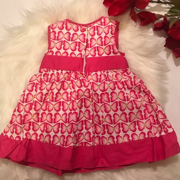 Lilybird Toddler Sun Dress Size 12M Pink Butterfly - Picture 4 of 4